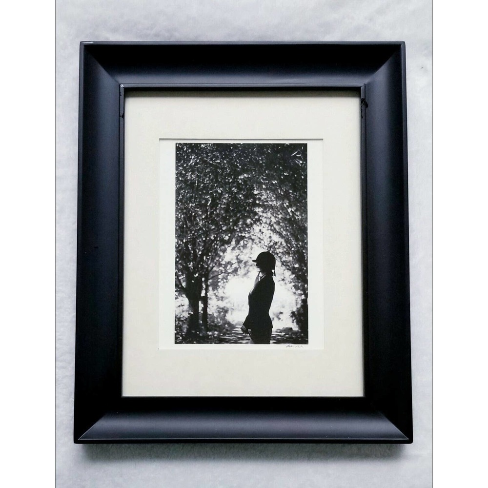 ROBIN RICE ORIGINAL SIGNED 1/25 EQUESTRIAN HORSEBACK RACING FRAMED PHOTOGRAPH